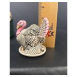 Harmony Kingdom \"Gobblefest\" Turkey Figurine Box with Original Box TJEVG099