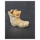 Harmony Kingdom \"Solemate\" Puppy in Boot Figurine Box in Original Box with Paper Insert Made in England