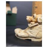 Harmony Kingdom \"Solemate\" Puppy in Boot Figurine Box in Original Box with Paper Insert Made in England