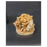 Harmony Kingdom \"Faux Paw\" Lion Cubs Figurine Box in Original Box with Paper Insert- Made in England TJLI
