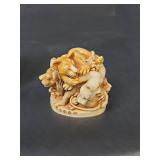 Harmony Kingdom \"Faux Paw\" Lion Cubs Figurine Box in Original Box with Paper Insert- Made in England TJLI