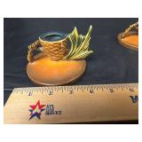 Roseville 1123 Pineapple Candlestick Holders