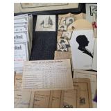 1930s - 1940s Ephemera (cattle records, school report cards, grade cards, greeting cards, pictures, and more)