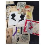 1930s - 1940s Ephemera (cattle records, school report cards, grade cards, greeting cards, pictures, and more)