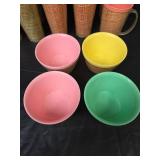 MCM RaffiaWare - Raffia Wrapped Drinking Glass, Mug, and Bowl Set