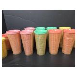 MCM RaffiaWare - Raffia Wrapped Drinking Glass, Mug, and Bowl Set