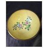 Chinese Hand Painted Floral Rice Bowls Set (metal)