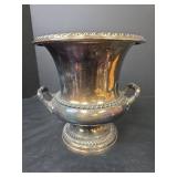 Silver Plated Champagne Ice Bucket with Handles and Wallace Baroque Silver Plated Footed Waste Bowl (285)