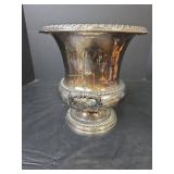 Silver Plated Champagne Ice Bucket with Handles and Wallace Baroque Silver Plated Footed Waste Bowl (285)