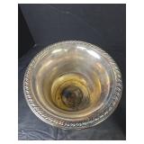 Silver Plated Champagne Ice Bucket with Handles and Wallace Baroque Silver Plated Footed Waste Bowl (285)