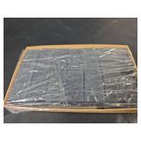 Triumph Poker Chip Set with Orange Leather Case and Vintage Domino