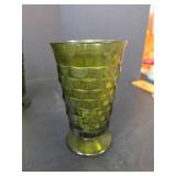 Green Geometric Pattern Drinking Glasses Set of 8