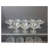 Crystal Stemware Set with Etched Leaf Design 16pc