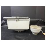 Antique Flour Bin out of Hoosier Cabinet