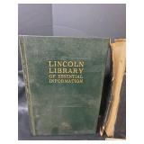 Historical Book Collection - Lincoln Library, Livestock Manual, and More