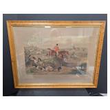 English Fox Hunt Scene Print