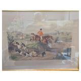 English Fox Hunt Scene Print
