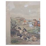 English Fox Hunt Scene Print