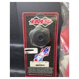 IMS Motorcycle Gas Cap with Flat Seal - Black Vented and Arctic Cat Red Hand Guards