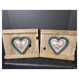 Heart-Shaped Bird Print Key Holder