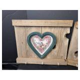 Heart-Shaped Bird Print Key Holder