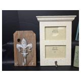Decorative Home Collection - Fleur-de-lis Hook, Picture Frames, and Vinyl Wall Art