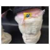 Build-A-Bear Plush Tiger in Business Suit with Pink Poodle - Both Fully Dressed