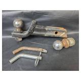 Trailer Hitch Ball Mount, 2 Balls, and 2 Hitch Pins