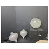 Vintage Serving Bowls, Plates, Glass Christmas Bulbs, Trinket Dish, and More