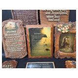 Religious Wall Plaque Collection - Ten Commandments and Biblical Quotes