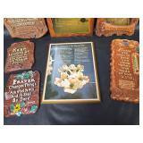Religious Wall Plaque Collection - Ten Commandments and Biblical Quotes