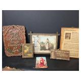 Religious Wall Decor Collection with Books