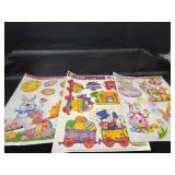 Easter Window Clings with Glitter Accents