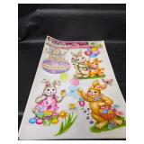 Easter Window Clings with Glitter Accents