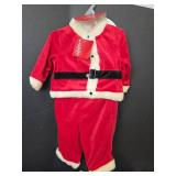 2 - Santa Claus 4-Piece Holiday Outfit Sets Size 3-6 months, Lobster Costume Size 3-6 months, Overalls Outfit Size 3-6 months