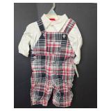 2 - Santa Claus 4-Piece Holiday Outfit Sets Size 3-6 months, Lobster Costume Size 3-6 months, Overalls Outfit Size 3-6 months