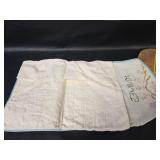 Central Fruit Growers Exchange Wooden Grape Crate Lids, Enamelware,  and Silverware Pouches