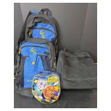 Grab and Go Ready Set Go Backpack with Paw Patrol Lunchbox and Shopping Bag on Wheels
