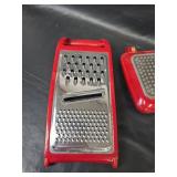 Red Copper Griddle, Grater, and Jar Opener