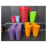 Pitcher and Cups