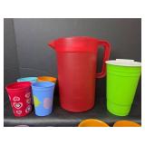 Pitcher and Cups