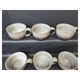 Ceramic Ombre Soup Mugs - Set of 6