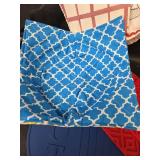 3 Large Reversible Bowl Cozies, Silicone Hot Pads, with Red Hanging Towels