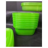 Lime Green Storage Container (14 bowls and 14 lids) NEW