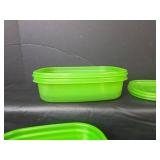 Lime Green Storage Container (14 bowls and 14 lids) NEW
