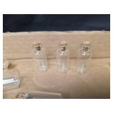 Mini Glass Bottles with Cork Stoppers 110 count