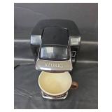 Keurig B31 Single Serve Coffee Maker and Large Coffee Mug Powers On