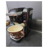 Keurig B31 Single Serve Coffee Maker and Large Coffee Mug Powers On