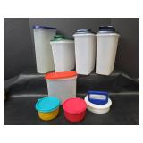 Tupperware Containers with Colored Lids