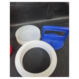 Tupperware Containers with Colored Lids